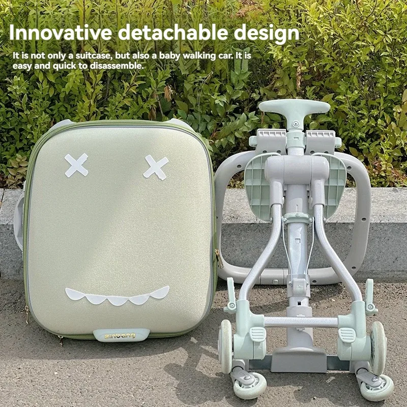 coffre pour enfants de dessin animé, boîte pour bébé, sac de voyage pour enfant, voiture pliable de 20 pouces