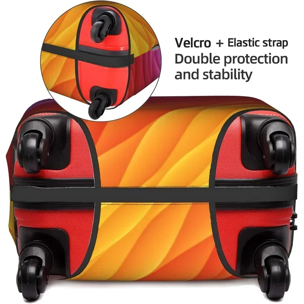 housse de protection extensible pour valise, série florale et lettres, pour valises de 18 à 32 pouces, organisateur de voyage
