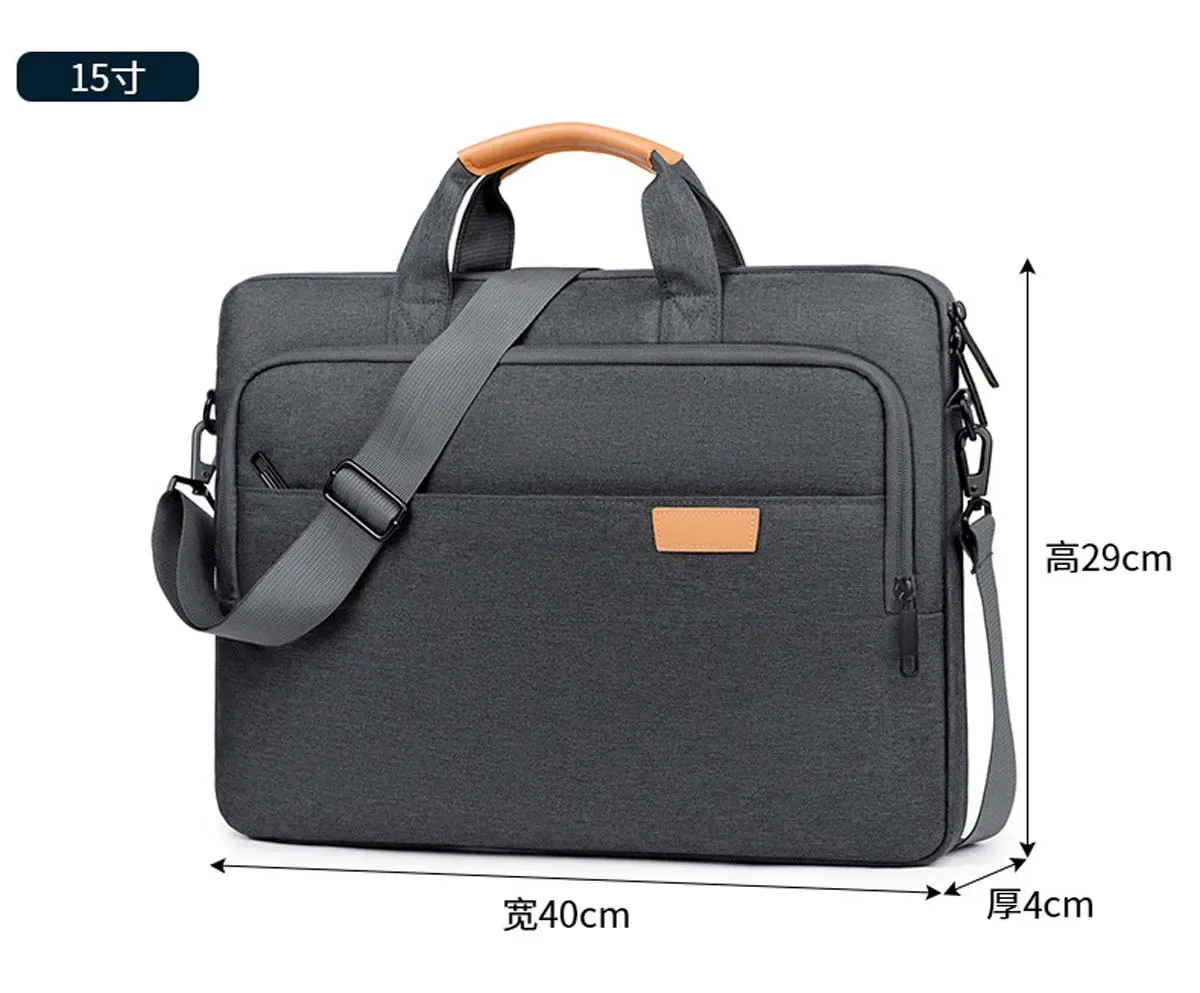 sac pour ordinateur portable de grande capacité pour hommes, sac à bandoulière épais et résistant aux chocs avec airbag, sac pour ordinateur portable de 14 à 17 pouces, sac de voyage et de réunion d'affaires