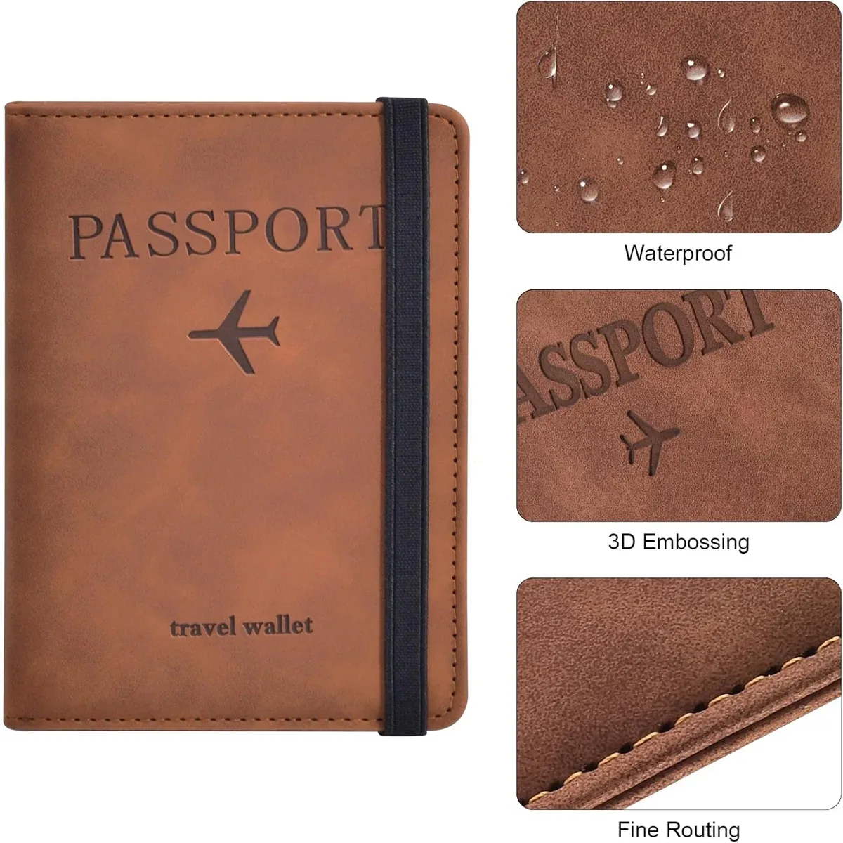 porte-passeport pour les essentiels de voyage, étui de protection pour passeport, accessoires de voyage, porte-passeport pour femmes/hommes