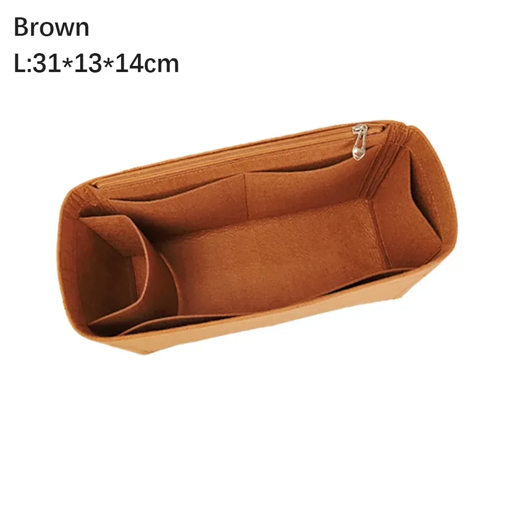 sac à main en feutre simple, sac d'insertion, support de sac, sac interne multi-poches, sac portable de voyage, organisateur pour birkin25/30/35