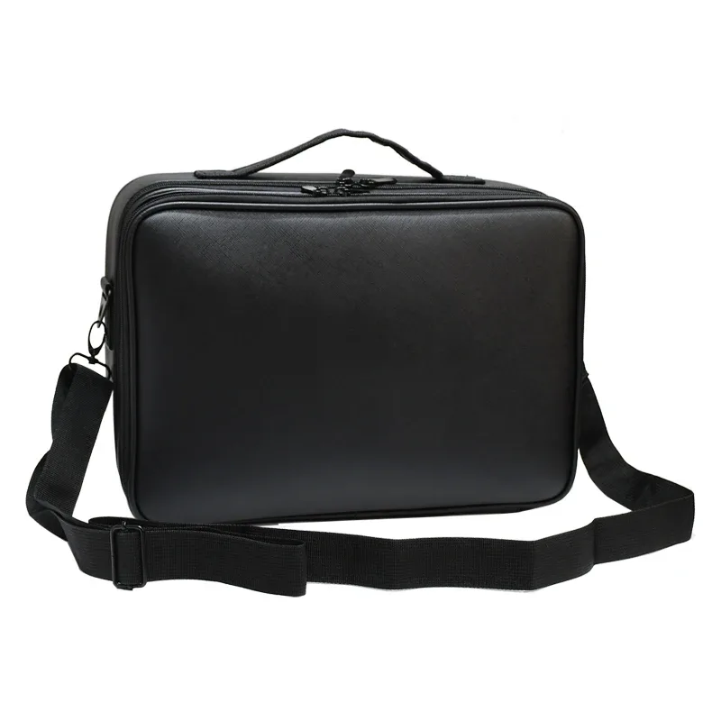 sac à cosmétiques en cuir pu pour femme, étanche, portable, grande capacité, trousse de maquillage, valise de voyage, haute qualité