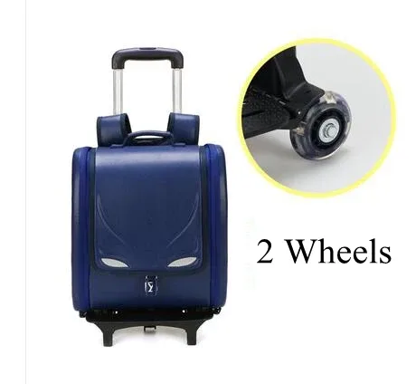 sac à dos d'école japonais sr à roulettes en pu pour enfant, chariot, orth4wd