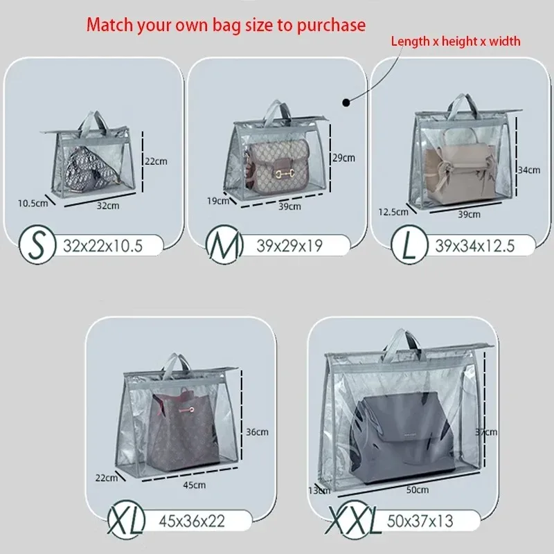 sac sac à poussière garde-robe sac suspendu sac de rangement pvc transparent sac en cuir étanche protection stockage sac suspendu