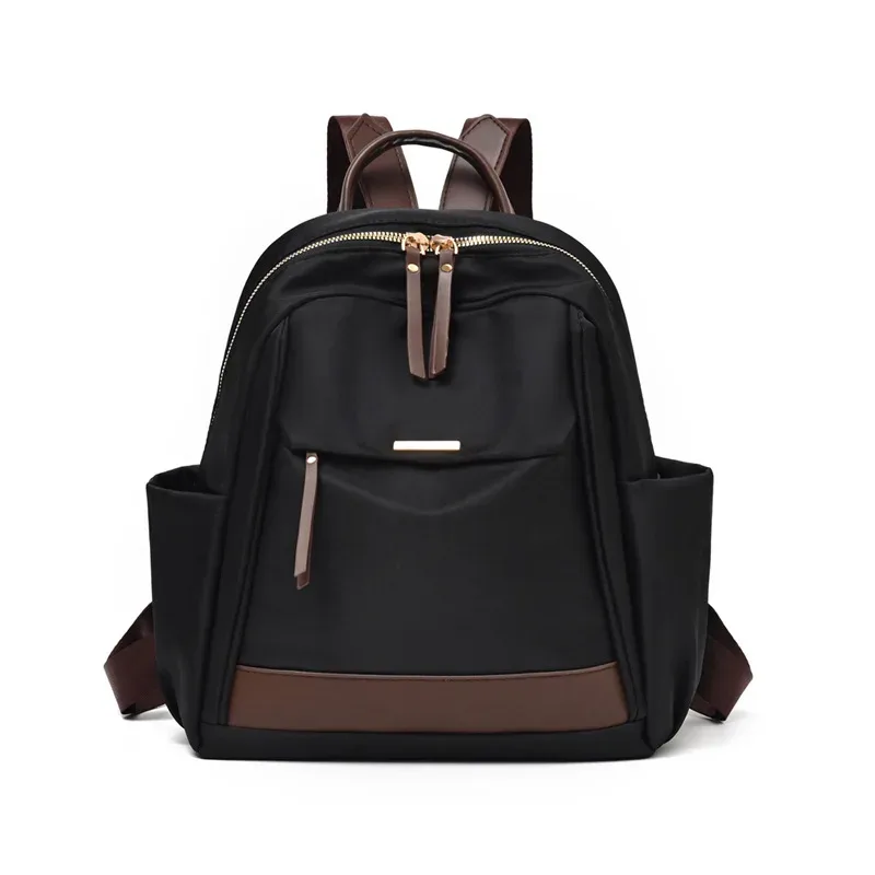 sac à dos antivol en nylon pour femmes, grande capacité, sac à dos de voyage léger, sac à bandoulière multi-poches pour l'école et les déplacements