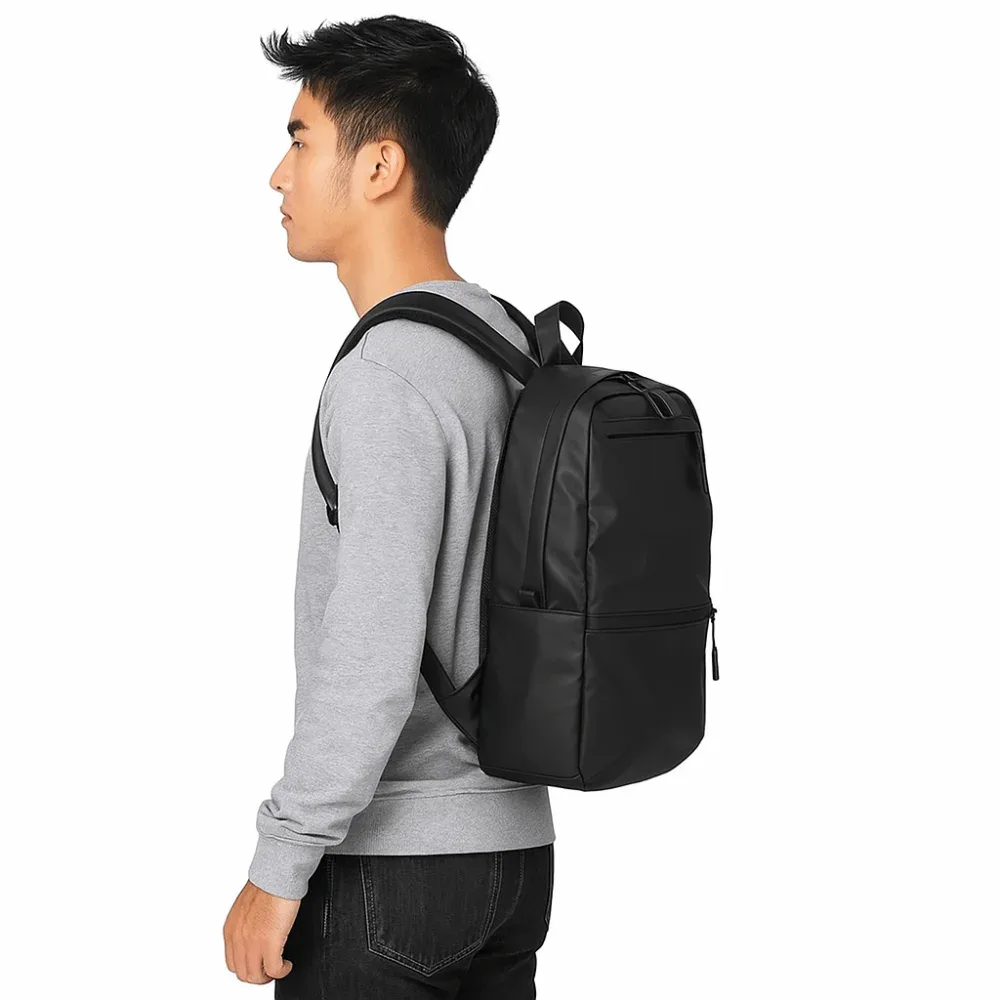 sac à dos pour homme durable, grande capacité, imperméable, noir, sac de voyage, sac à dos de loisirs, multi-poches, sac pour ordinateur portable, pour l'extérieur