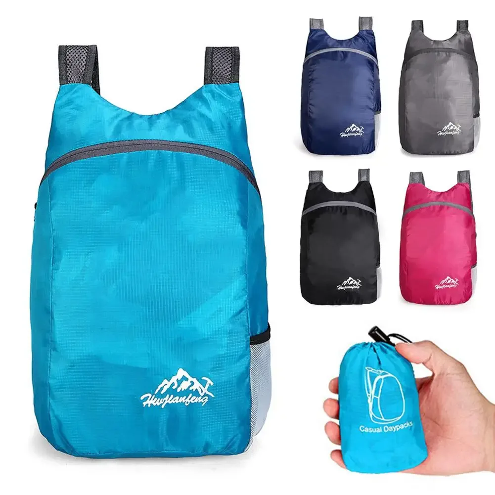 sac à dos pliable imperméable léger pour le voyage, le rangement, la randonnée, le sport, grande capacité, sac portable pour l'extérieur