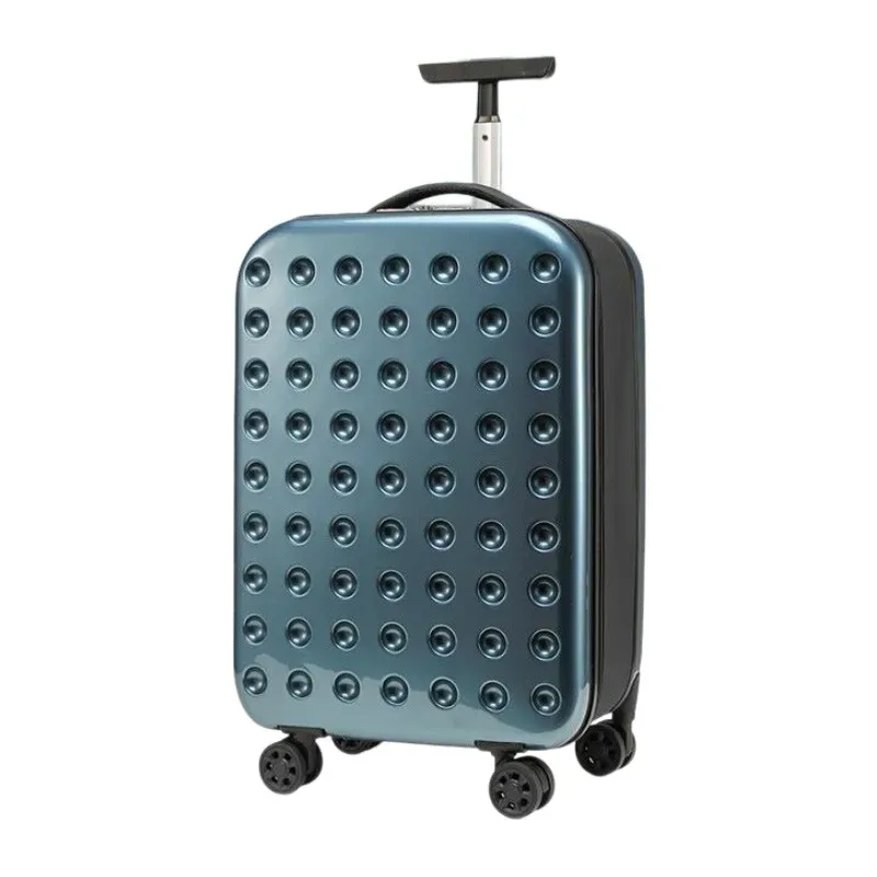bagage pliable à poignée télescopique à tube unique – sac de cabine de 20" et valise à carreaux de 24" avec roues silencieuses, coffre léger