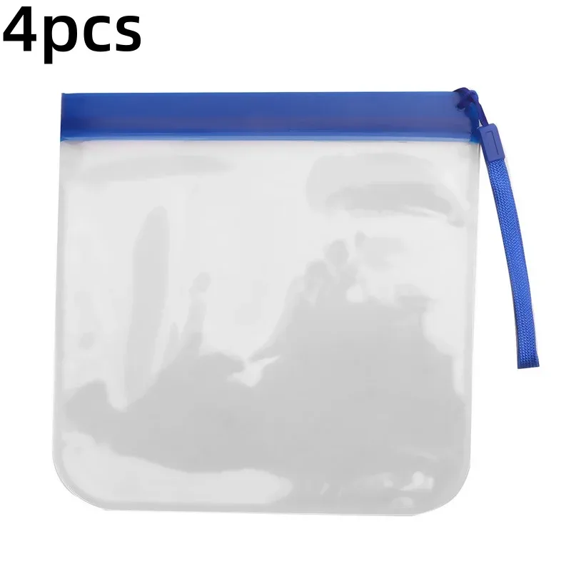 1/2/4 pièces bagages transparent voyage utilisation étanche vol maquillage étanche pour les femmes réutilisable aéroport sécurité sac de rangement