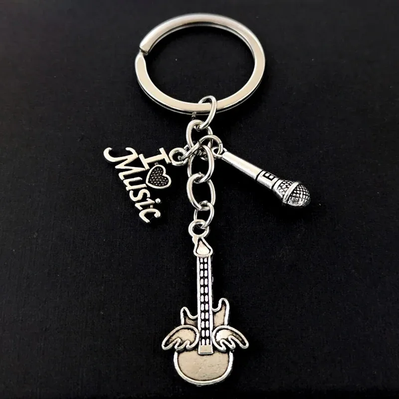 kit de pendentif de bande de sac à dos pour les amateurs de musique pop, porte-clés de batterie, porte-clés de sac à dos rock