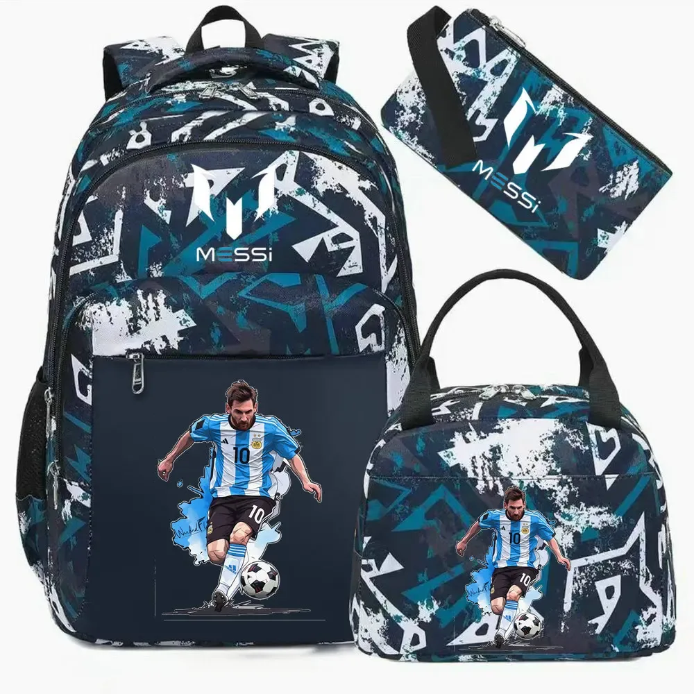 sac à dos imprimé messi, sac à dos de sport, de football, décontracté, pour femmes et hommes, sacs d'école harajuku, sacs d'école pour femmes et hommes, mochilas de voyage