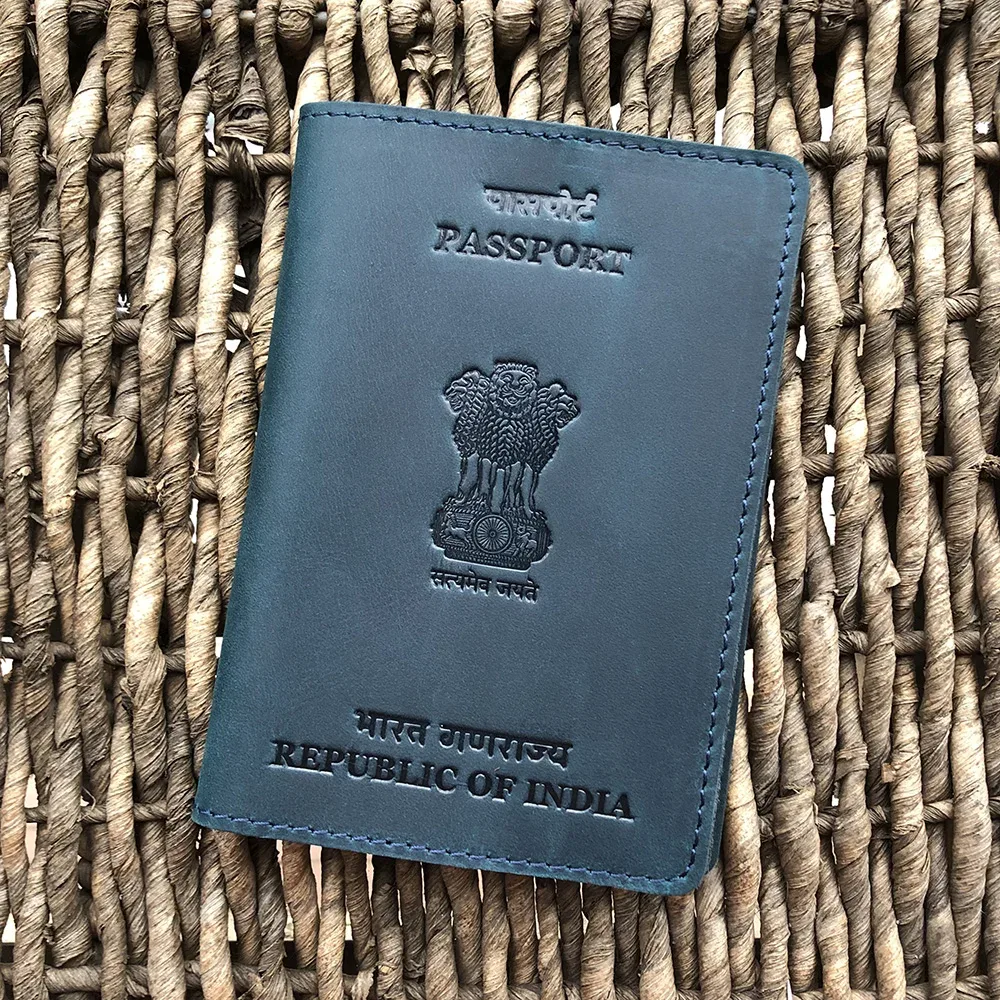 couverture de passeport personnalisée en cuir group, meilleur porte-passeport en forme de cheval, étui photo de taille indienne