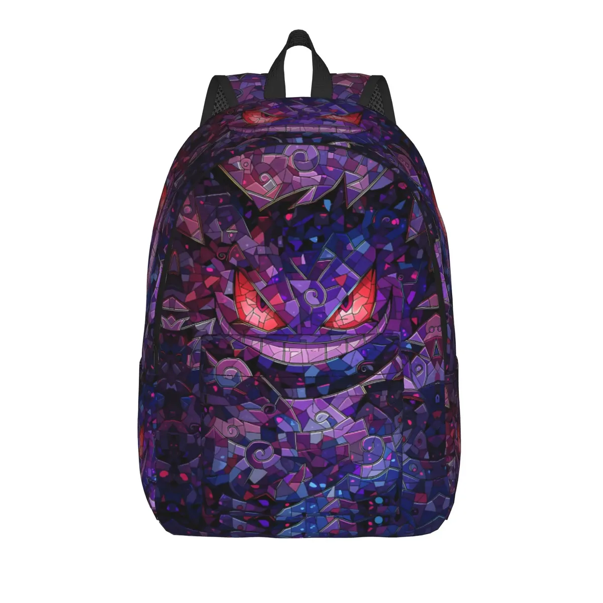 sac à dos tendance pokemon gengar pumpkin halloween, mochilas, sac à dos portable rétro lavable pour l'extérieur