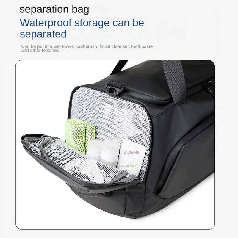 sac de sport personnalisé avec logo, sacs de fitness étanches pour vêtements secs et humides, sac à bandoulière pour la natation, sac de voyage et de sport en plein air avec logo personnalisable.