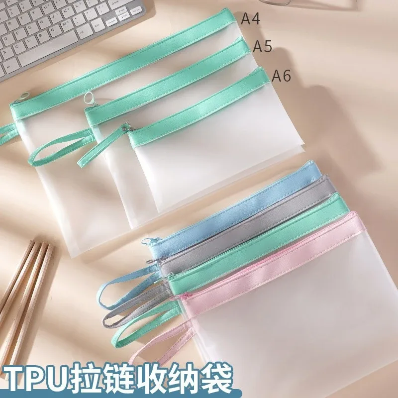 trousse de maquillage de grande capacité pour étudiants, trousse de toilette, rouge à lèvres, produit de soins de la peau, trousse à crayons visibles, trousse de fichiers de données, designer, 2023