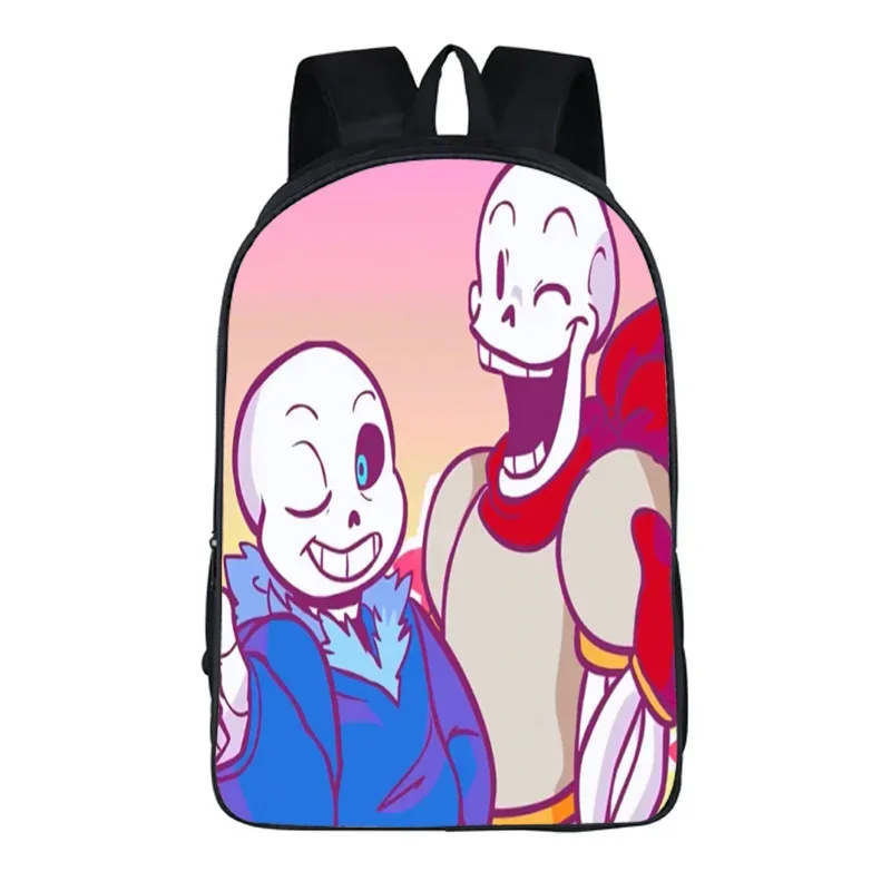 undertale dessin animé sac à dos sac d'école 40 cm/15.7 pouces sac à dos livre sacs ordinateur sac à dos pour garçon fille meilleur cadeau