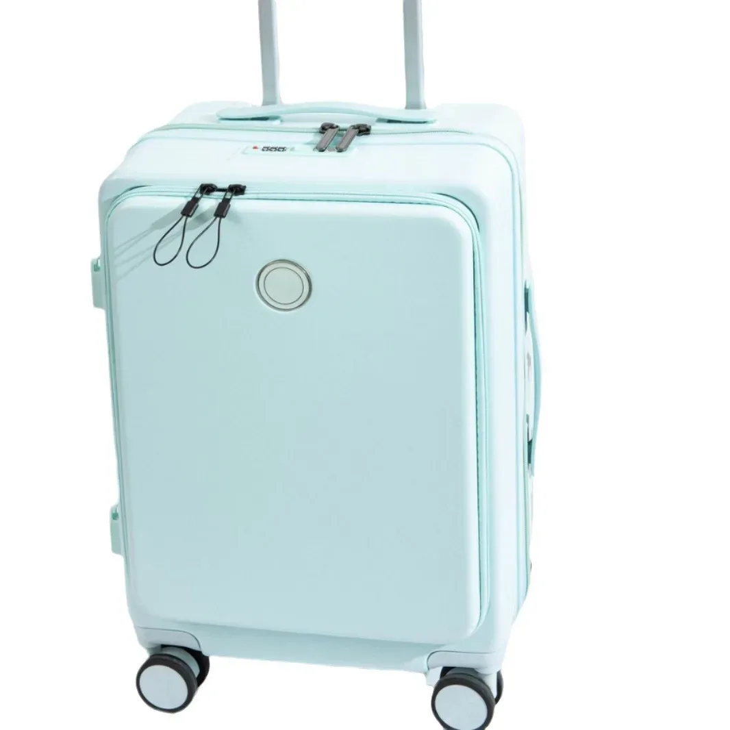 valise de voyage à roulettes multifonction, chariot à ouverture frontale, observateur, mot de passe, haute qualité