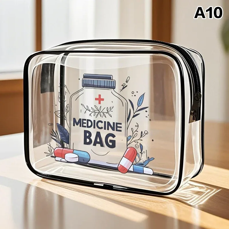 sac de voyage grande capacité pour médicaments et cosmétiques pour femmes, organisateur de rangement à fermeture éclair pour usage extérieur