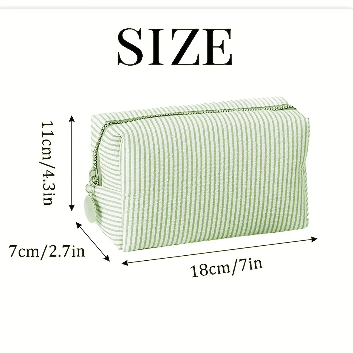 【produits personnalisés】 organisateur de bagages brodé sur mesure, trousse de maquillage brodée personnalisée - trousse de rangement cosmétique avec bande nominative brodée personnalisée, trousse de maquillage avec bande nominative brodée personnalisable, trousse de toilette grande capacité en tissu seersucker, trousse de rangement portable pour produits de soin de la peau pour les voyages, organisateur de pinceaux de maquillage couleur macaron, trousse à crayons multifonctionnelle pour étudiants, broderie personnalisée du nom diy pour les amies, plusieurs couleurs disponibles