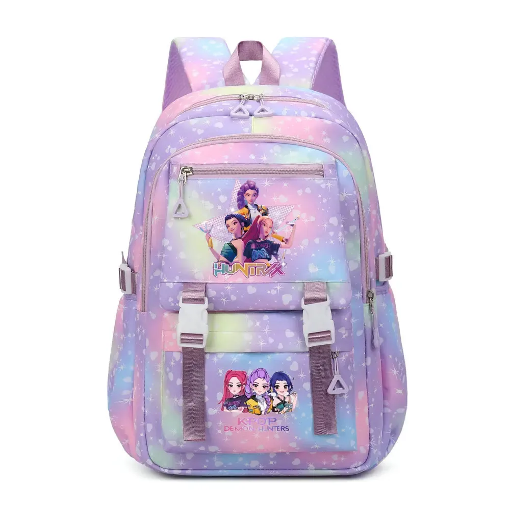 sac à dos kpop demon hunters en toile pikachu pour garçons, filles, adolescents, sac d'école, sac à dos pour hommes et femmes, sacs de voyage mochilas