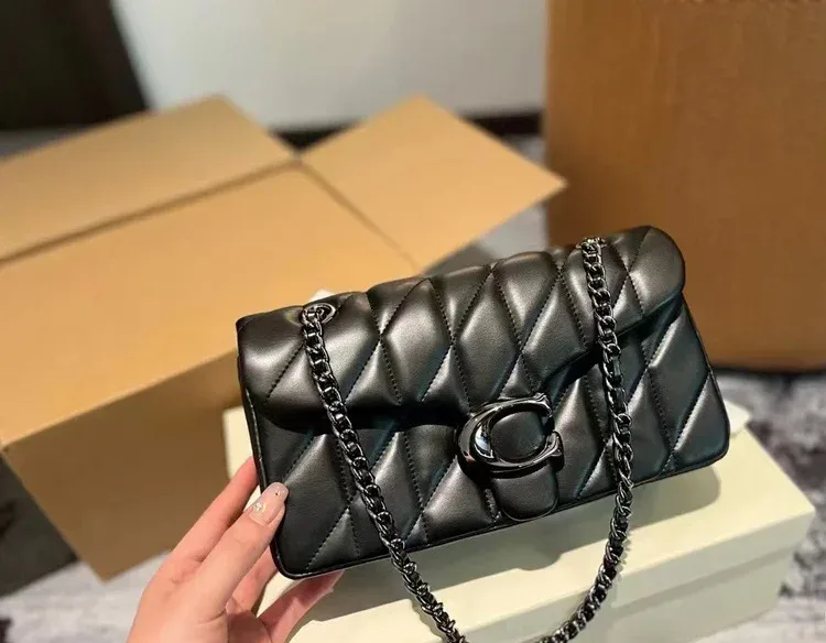 sac à bandoulière femme 2026, en cuir synthétique matelassé losanges, petit sac à chaîne métallique dorée, tendance quotidienne