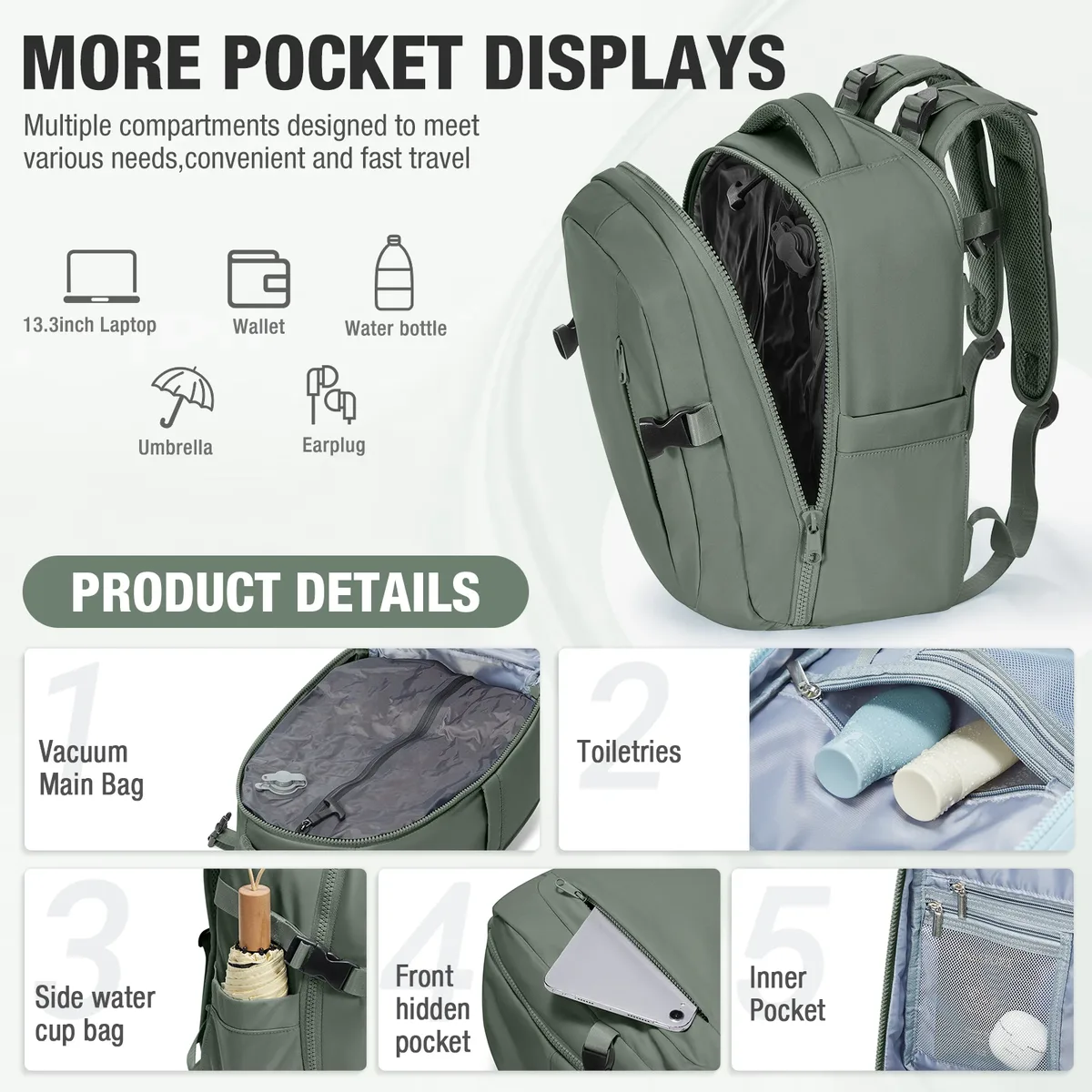 sac à dos de voyage sous vide 40x30x20 pour cabine ryanair wizzair easyjet, sac à dos de transport pour avion, sacoche pour ordinateur portable