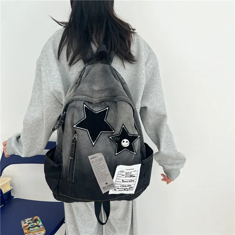 sac à dos étoile de cowboy dégradé pour collégiens, voyage partout, grande capacité