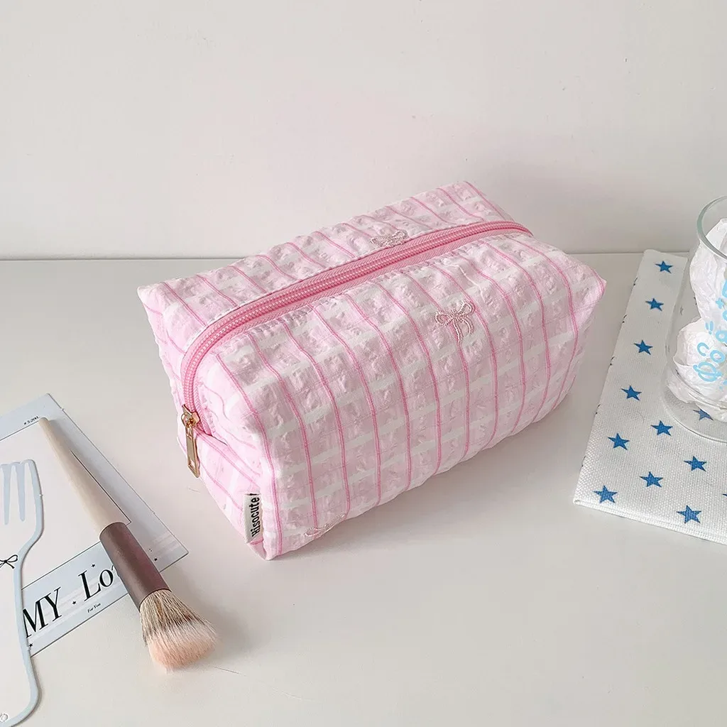 sac à crayons en tissu de grande capacité, organisateur de rangement pour cosmétiques, sac à crayons pour cours quotidiens des étudiants