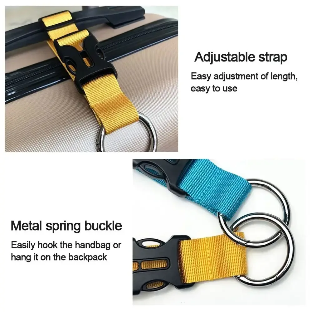 sangle de bagage portable, pince de veste de voyage, valises réglables, ceinture pour sacs à main, ajout de sac, clip à utiliser pour le transport, 1 pièce