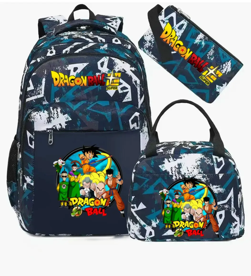 sac à dos dragon ball, sac d'école camouflage, grande capacité, pour lycéens, garçons et filles, mochila de voyage