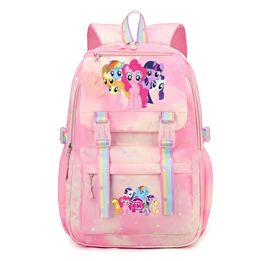 my little pony sac à dos imperméable de grande capacité pour femmes et filles, sac à dos léger pour l'école, sac à dos de voyage décontracté