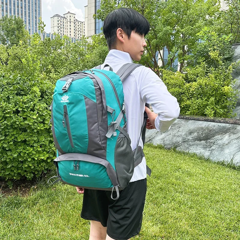 sac à dos de randonnée en plein air 50l, nouveau modèle de sport, voyage, grande capacité, double épaule, pour l'escalade et le camping