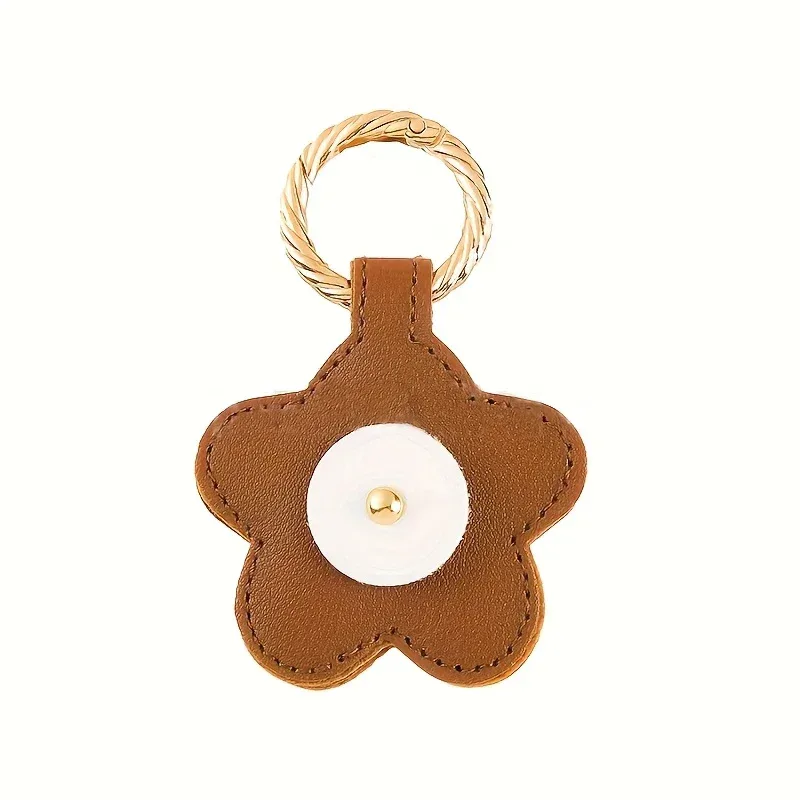 clip de chapeau magnétique de voyage en cuir pu, chapeau en forme de fleur, clip de rangement anti-perte, pendentif de sac à dos à la mode