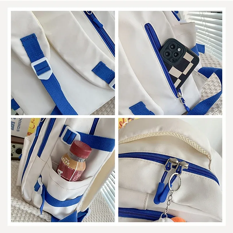 2024 grand femme mignon collège sac à dos fille voyage livre sac à dos en nylon mode dames sac de loisirs femmes ordinateur portable hommes sacs d'école