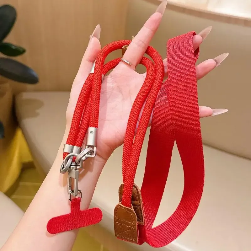 lanière de téléphone réglable à porter en bandoulière, clip détachable, sangle anti-perte pour téléphone portable, sangle de sac à bandoulière pour les voyages en plein air et l'usage quotidien【smq】