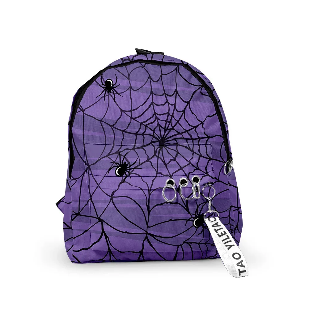 sacs à dos en toile d'araignée pour halloween, chauves-souris, sacs de voyage de randonnée college mignons kawaii, sac à dos scolaire pour étudiant, sac à dos pour garçon, fille, femme, homme, ordinateur portable