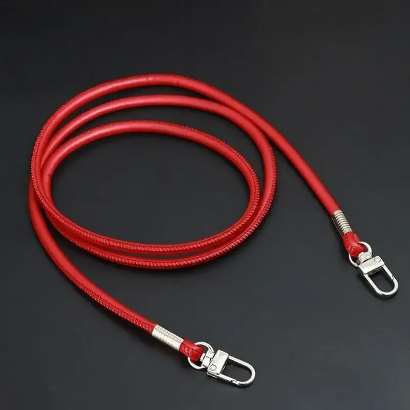 sangle de sac ronde en cuir pu, tendance, remplaçable, pour sac à bandoulière ou sac croisé, avec cordon pour étui de téléphone
