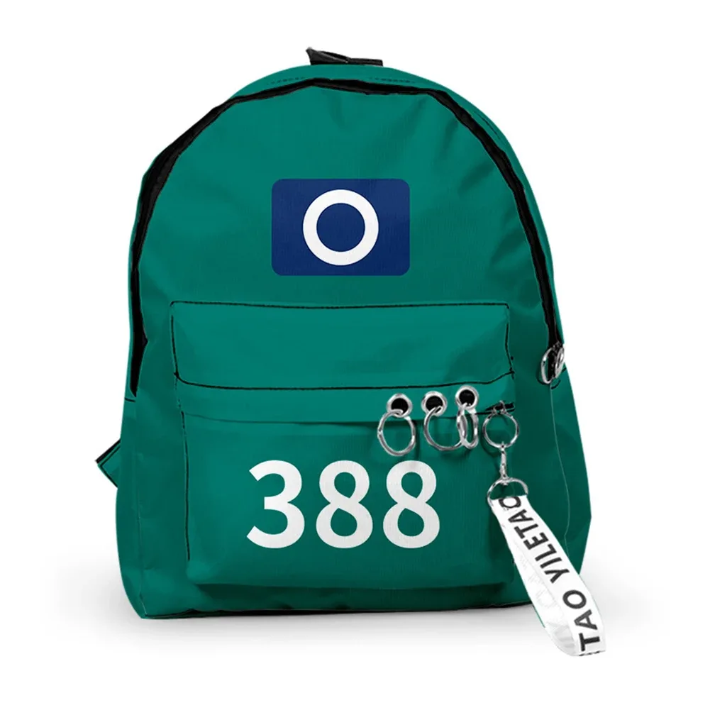 sac à dos cosplay game season2 coréen, sacs à bandoulière unisexes imprimés solides, sacs à main d'école de grande capacité pour étudiants