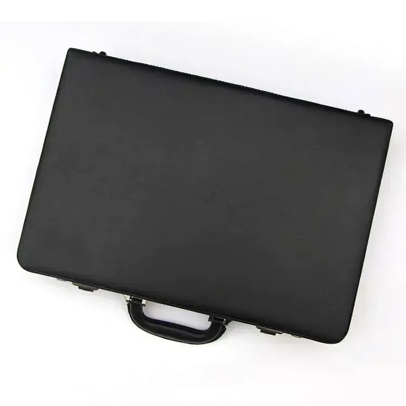boîte de mot de passe valise portable multifonction hommes d'affaires boîte d'ordinateur en cuir sac de messager 18 "19" pouces porte-documents