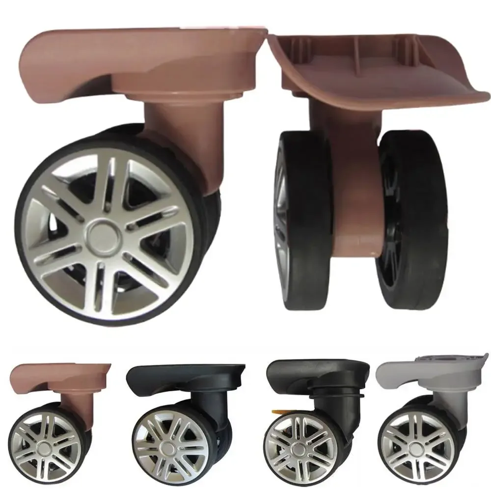 1 paire de réparation bricolage accessoires valises de voyage roue à bagages de haute qualité a19 roues à bagages de remplacement roues pivotantes à 360 degrés