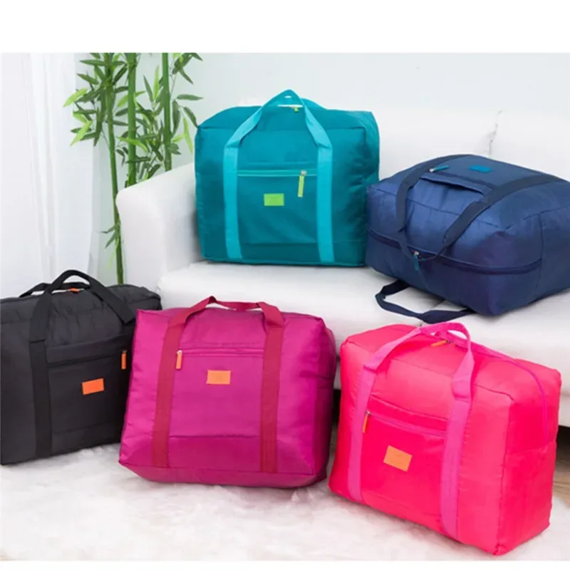 sacs de voyage pliants unisexes portables pour femmes, sac de grande capacité, bagages à main, voyage d'affaires, sacs de voyage water verde, 2024