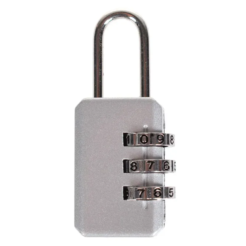 serrure à combinaison de mot de passe avec numéro de code à 3 chiffres, petit sac de voyage portable à fermeture éclair, cadenas de valise
