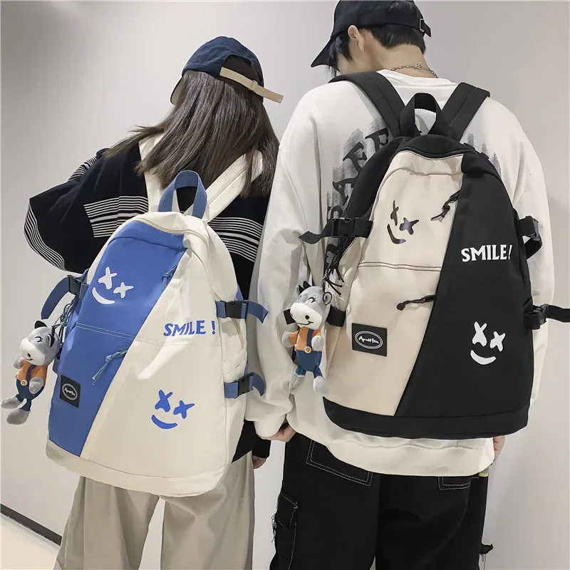 mode grand sac à dos amoureux d'hiver voyage sac à dos femmes ordinateur portable mochila pour adolescent bookbag nouveau collège sac d'école hommes sac à dos