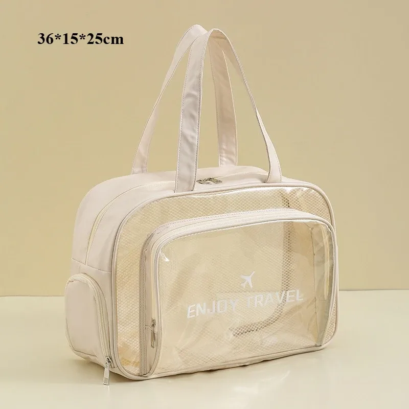 sac de lavage fitness à séparation humide et sèche, sac de rangement de voyage polyvalent, sac à cosmétiques portable en pu imperméable, 1 pièce, nouveau