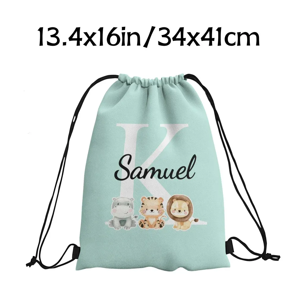 sac à dos personnalisé durable - sac à cordon avec initiales personnalisées, texte/message diy, sac à livres, cadeaux de fête d'anniversaire, cadeau de noël