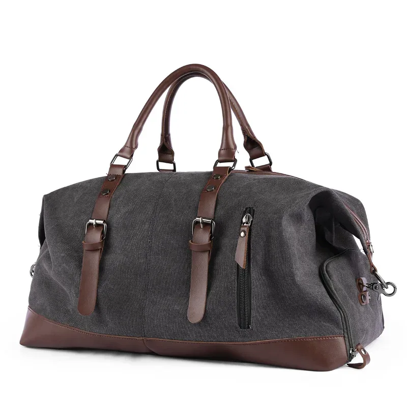 sac à main en toile rétro pour hommes, sac à bagages, sac à dos initié, grande capacité, courte distance, tendance de la mode