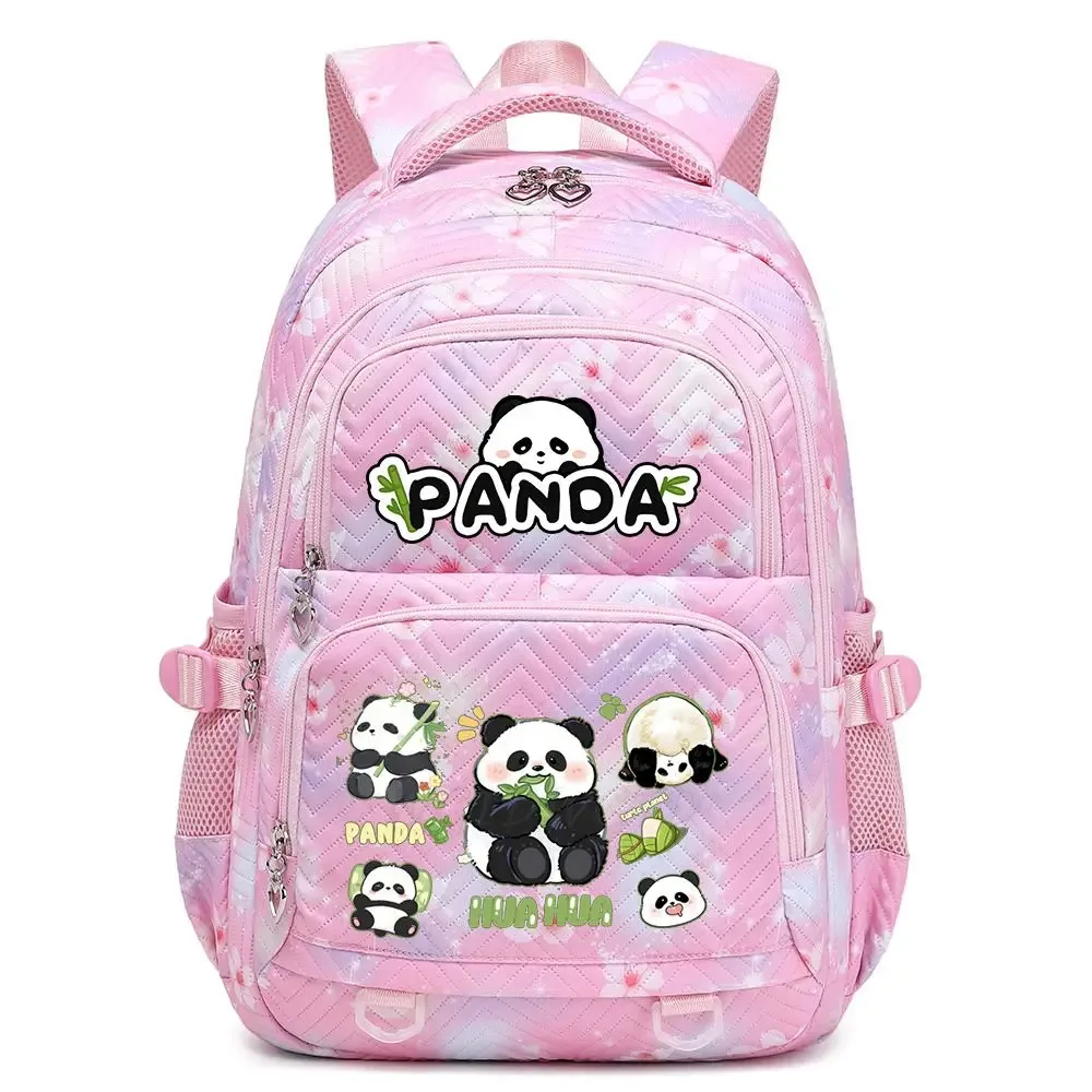 nouveau panda he hua sac à dos mignon dessin animé imprimé étudiant cartable mode garçons filles haute qualité grande capacité voyage sacs à dos