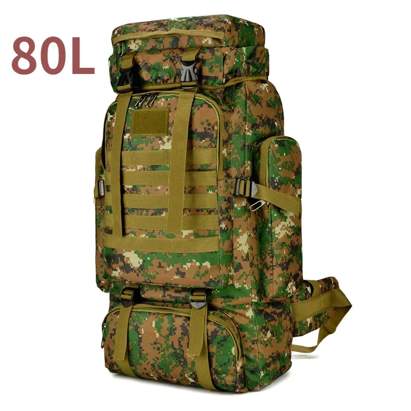 80l/100l sac d'alpinisme sac d'escalade sacs à dos tactiques grand sac à dos en plein air randonnée camping sacs de voyage