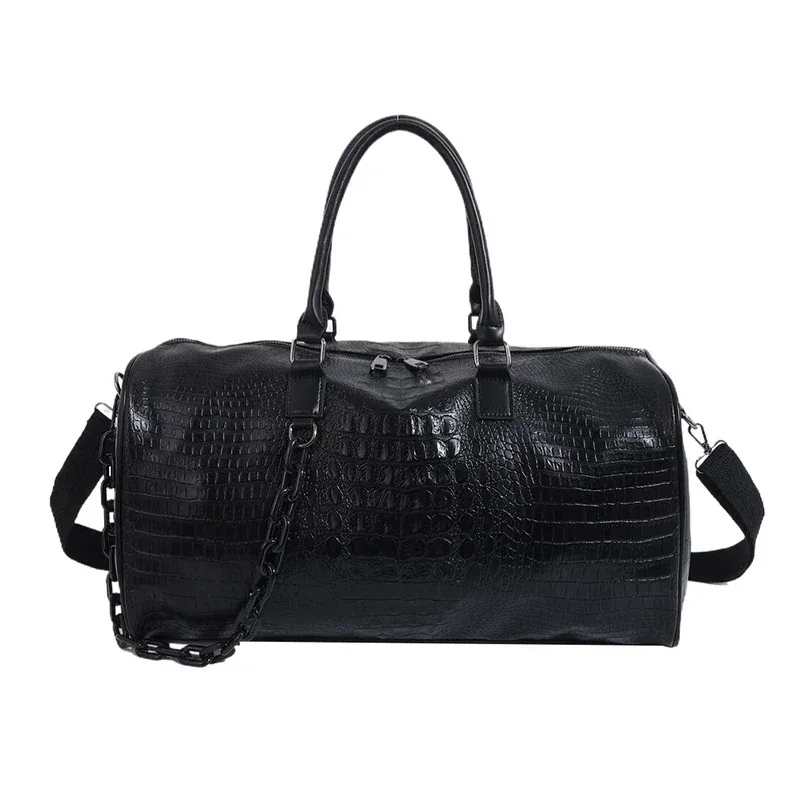sacs de voyage légers en pu solide pour femmes, grande capacité, sac à main de fitness doux à la mode, sac à bandoulière pour courtes distance