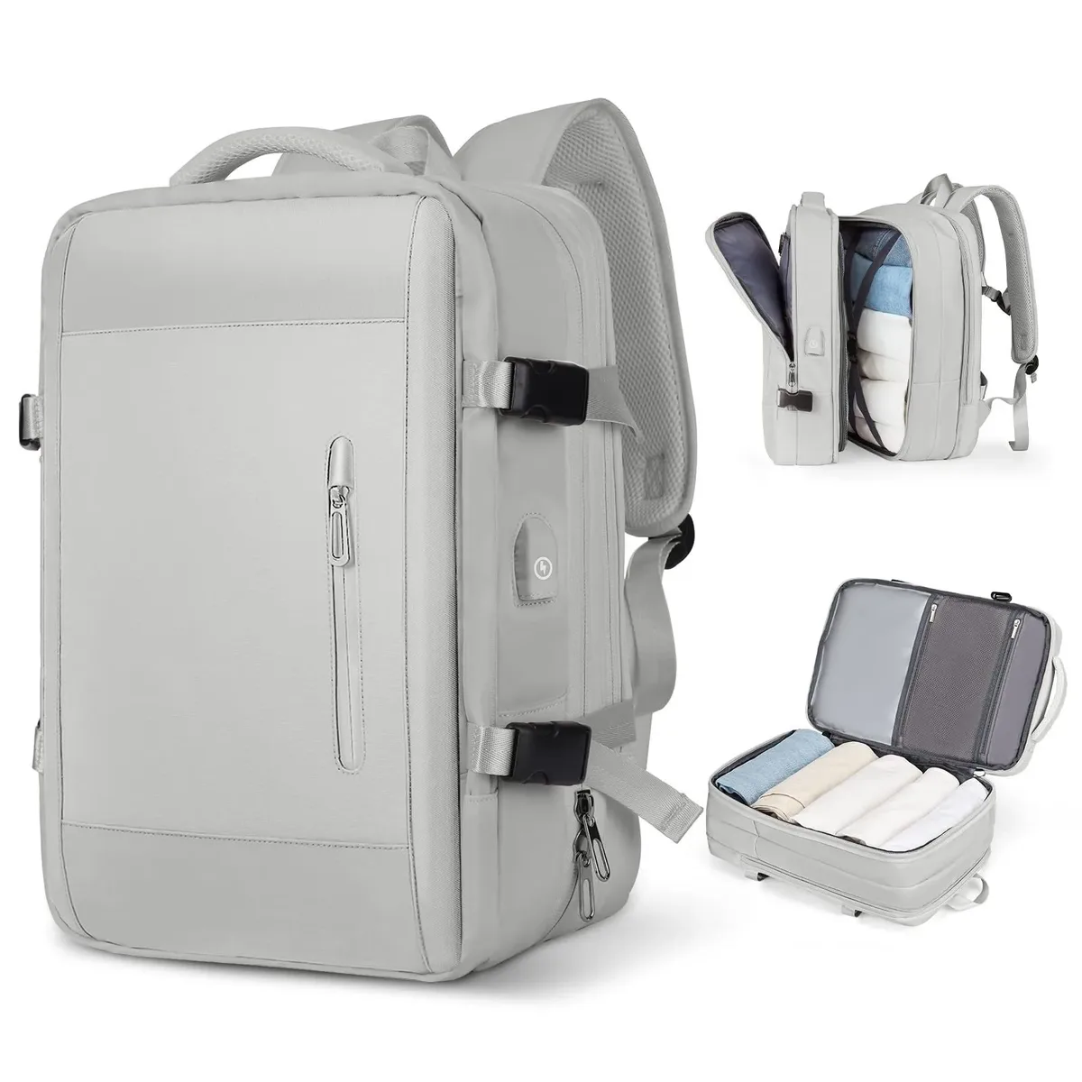 sacs à dos de charge multifonctionnels de grande capacité, sacs d'affaires, sac à dos de voyage extensible en avion, sac pour ordinateur portable, bagages, nouveau